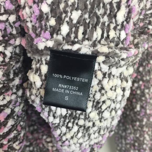 United States Popcorn Sweater Soft Confetti Colorful Textured Balloon Sleeve - Picture 5 of 6